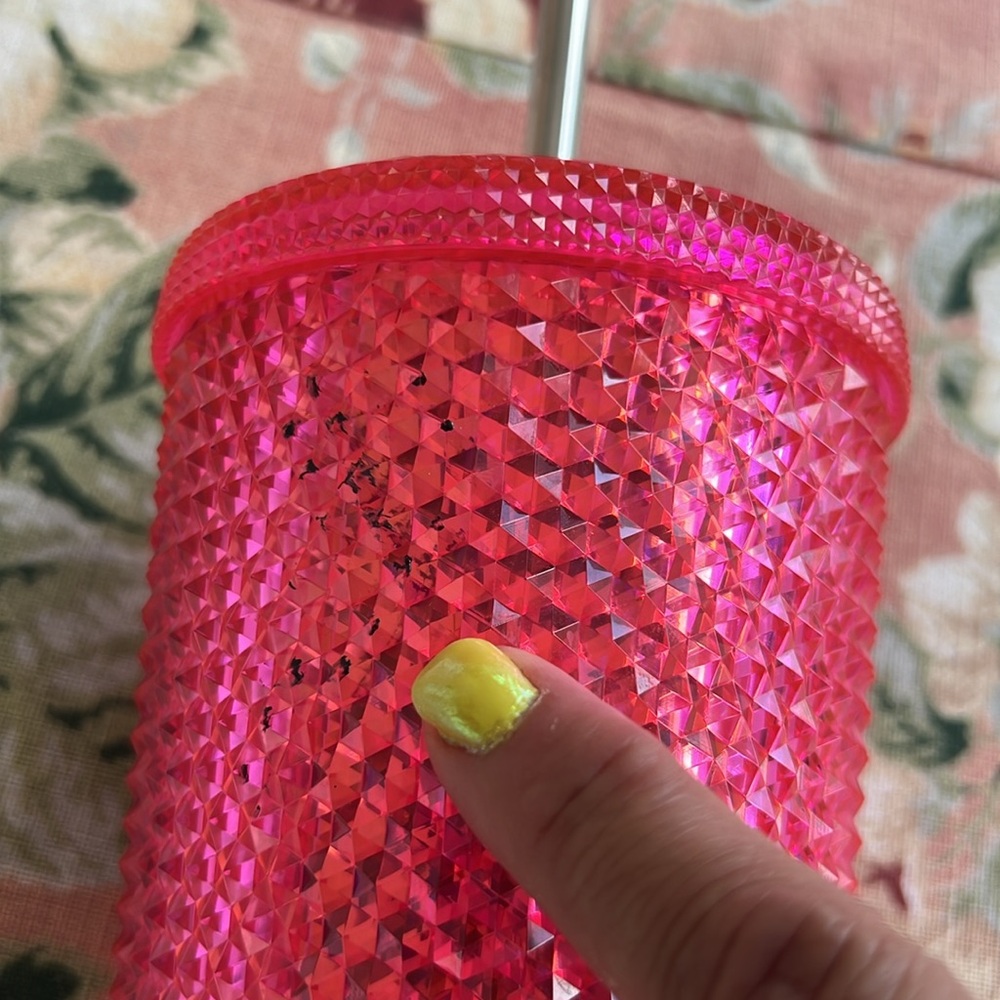 Starbucks | Holiday 2019 Neon Pink Studded Tumbler Cold Cup - Picture 8 of 8